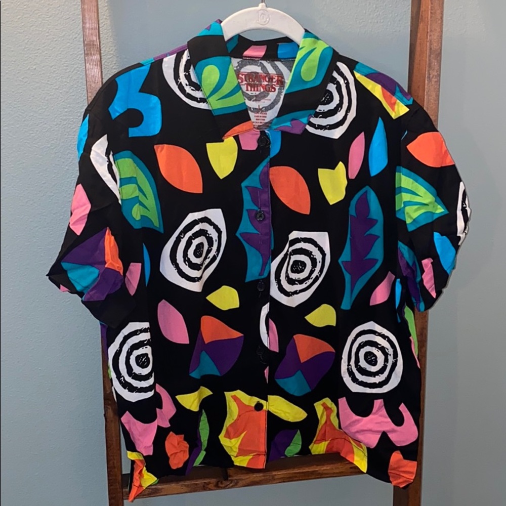 Stranger Things Eleven Button Up Top